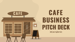 Cafe Business Pitch Deck - Slide 1