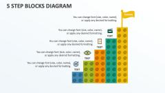 5 Step Blocks Diagram - Slide 1