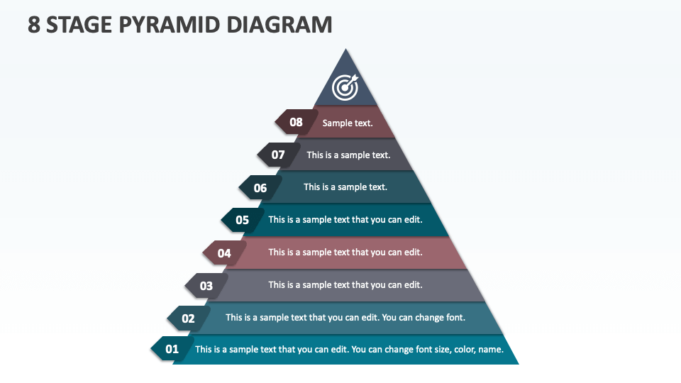 8 Stage Pyramid Diagram - Slide 1