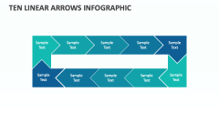 Ten Linear Arrows Infographic - Slide 1