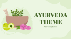 Ayurveda Theme - Slide 1