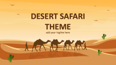 Desert Safari Theme - Slide 1