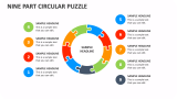 Nine Part Circular Puzzle - Slide 1