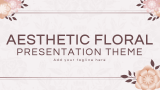 Aesthetic Floral Presentation Theme - Slide 1