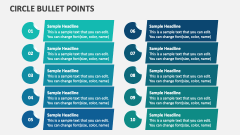Circle Bullet Points PowerPoint and Google Slides Template - PPT Slides