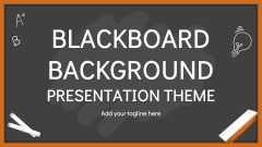 Blackboard Background Presentation Theme - Slide 1