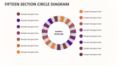 Fifteen Section Circle Diagram - Slide 1