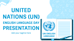 United Nations (UN) English Language Day Presentation - Slide 1
