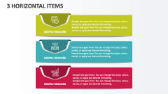 3 Horizontal Items - Slide 1