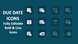 Due Date Icons - Slide 1