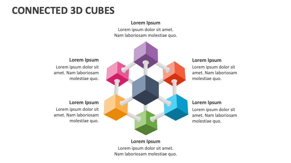 Connected 3D Cubes - Slide 1
