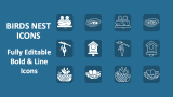 Birds Nest Icons - Slide 1