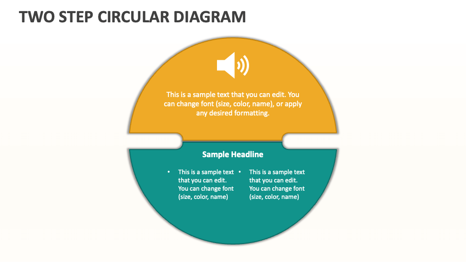 Two Step Circular Diagram - Slide 1