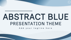 Abstract Blue Presentation Theme - Slide 1