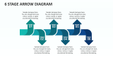 6 Stage Arrow Diagram - Slide 1