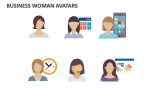 Business Woman Avatars - Slide 7