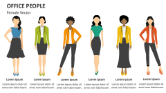 Office People - Female Vector - Slide 1