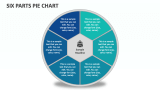 Six Parts Pie Chart - Slide 1