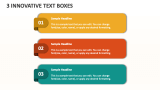 3 Innovative Text Boxes - Slide 1