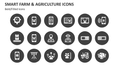 Smart Farm and Agriculture Icons - Slide 1