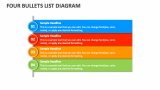 Four Bullets List Diagram - Slide 1