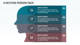 4 Section Person Face - Slide 1