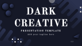 Dark Creative Presentation Template - Slide 1