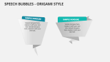Speech Bubbles - Origami Style - Slide 7
