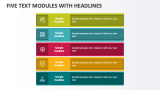 Five Text Modules with Headlines - Slide 1