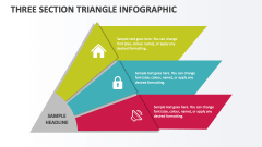 Three Section Triangle Infographic - Slide 1