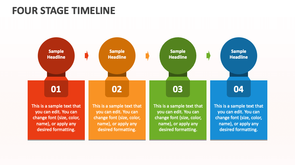 Four Stage Timeline - Slide 1