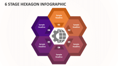 6 Stage Hexagon Infographic - Slide 1
