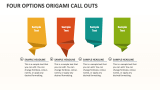 Four Options Origami Call Outs - Slide 1