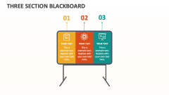 Three Section Blackboard - Slide 1