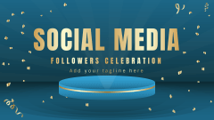 Social Media Followers Celebration Presentation - Slide 1