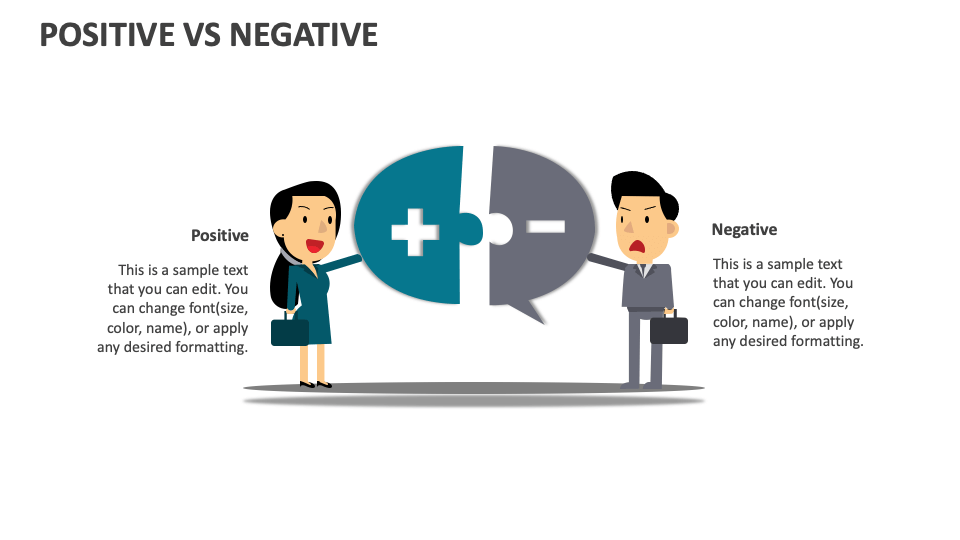 Positive vs negative powerpoint and google slides template ppt slides