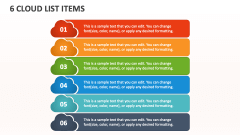 6 Cloud List Items - Slide 1
