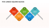 Five Linked Square Blocks - Slide 1