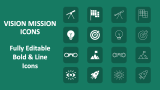 Vision Mission Icons - Slide 1