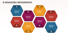 8 Hexagons Infographic - Slide 1