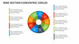 Nine Section Concentric Circles - Slide 1