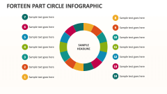 Forteen Part Circle Infographic - Slide 1