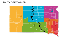 South Dakota Map - Slide 1