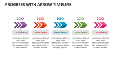 Progress with Arrow Timeline - Slide 1