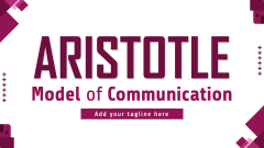 Aristotle Model of Communication - Slide 1