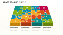 9 Part Square Puzzle - Slide 1