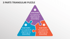 3 Parts Triangular Puzzle - Slide 1