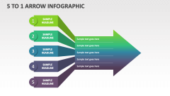 5 to 1 Arrow Infographic - Slide 1