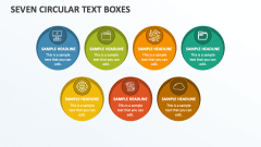 Seven Circular Text Boxes - Slide 1