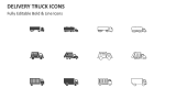 Delivery Truck Icons - Slide 2